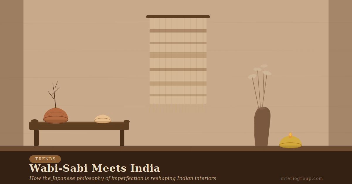 Wabi-Sabi Meets India: How the Japanese Philosophy of Imperfection is Reshaping Indian Interiors